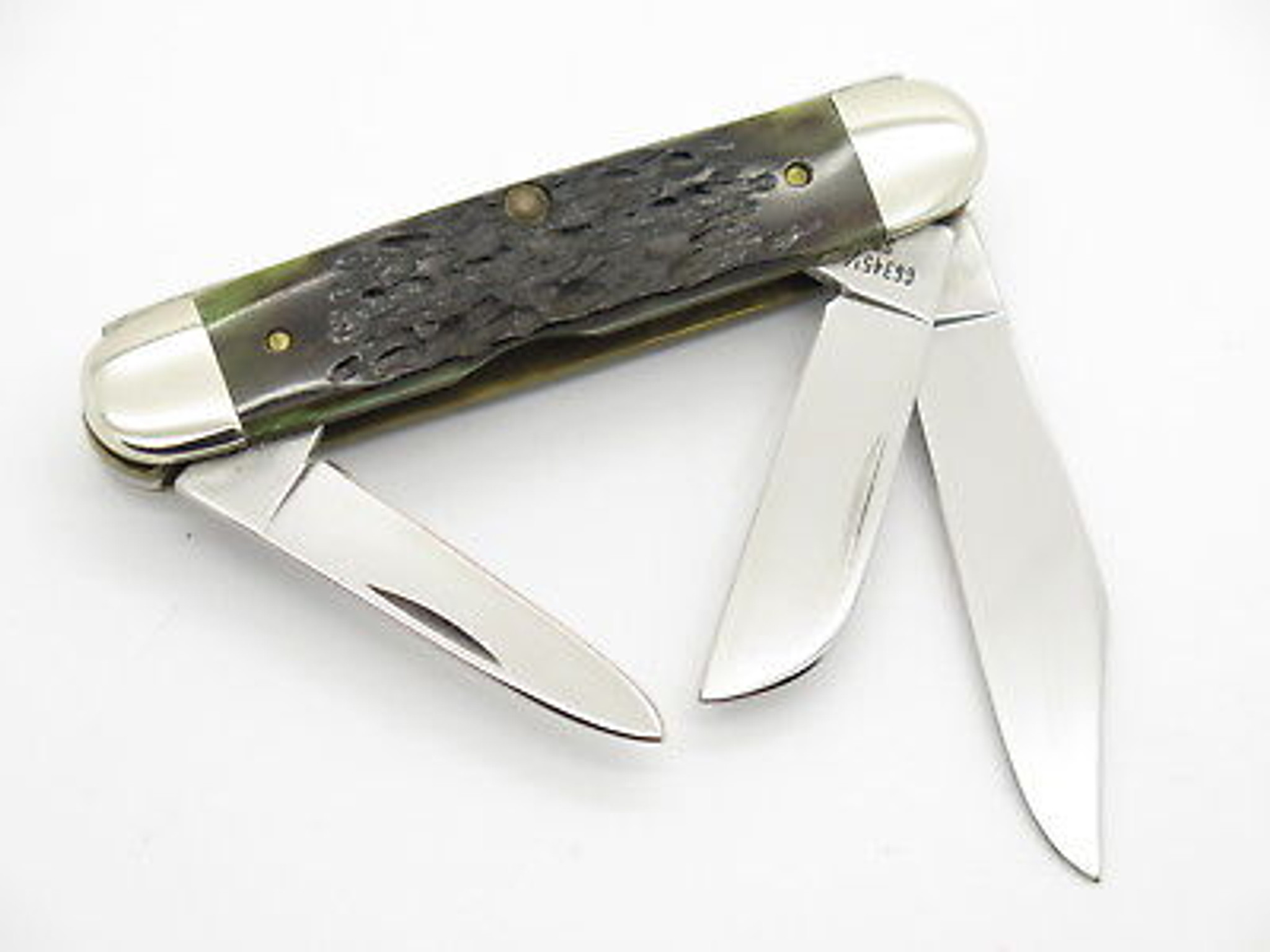 Vtg 1987 Case Tested XX 6345 1/2 Nkca Folding Stockman