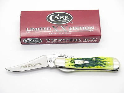 2002 Limited Case XX 61953 Lemon Lime Bone Russlock Folding Pocket