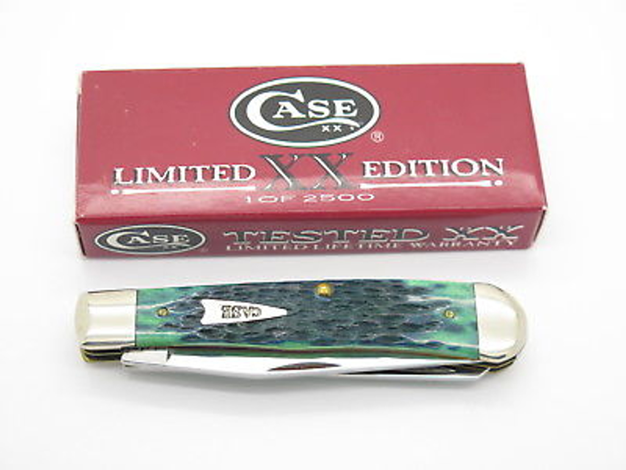 2001 Limited Case XX 6254 Bluegrass Green Trapper Folding