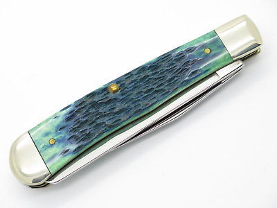 2001 Limited Case XX 6254 Bluegrass Green Trapper Folding Pocket Knife