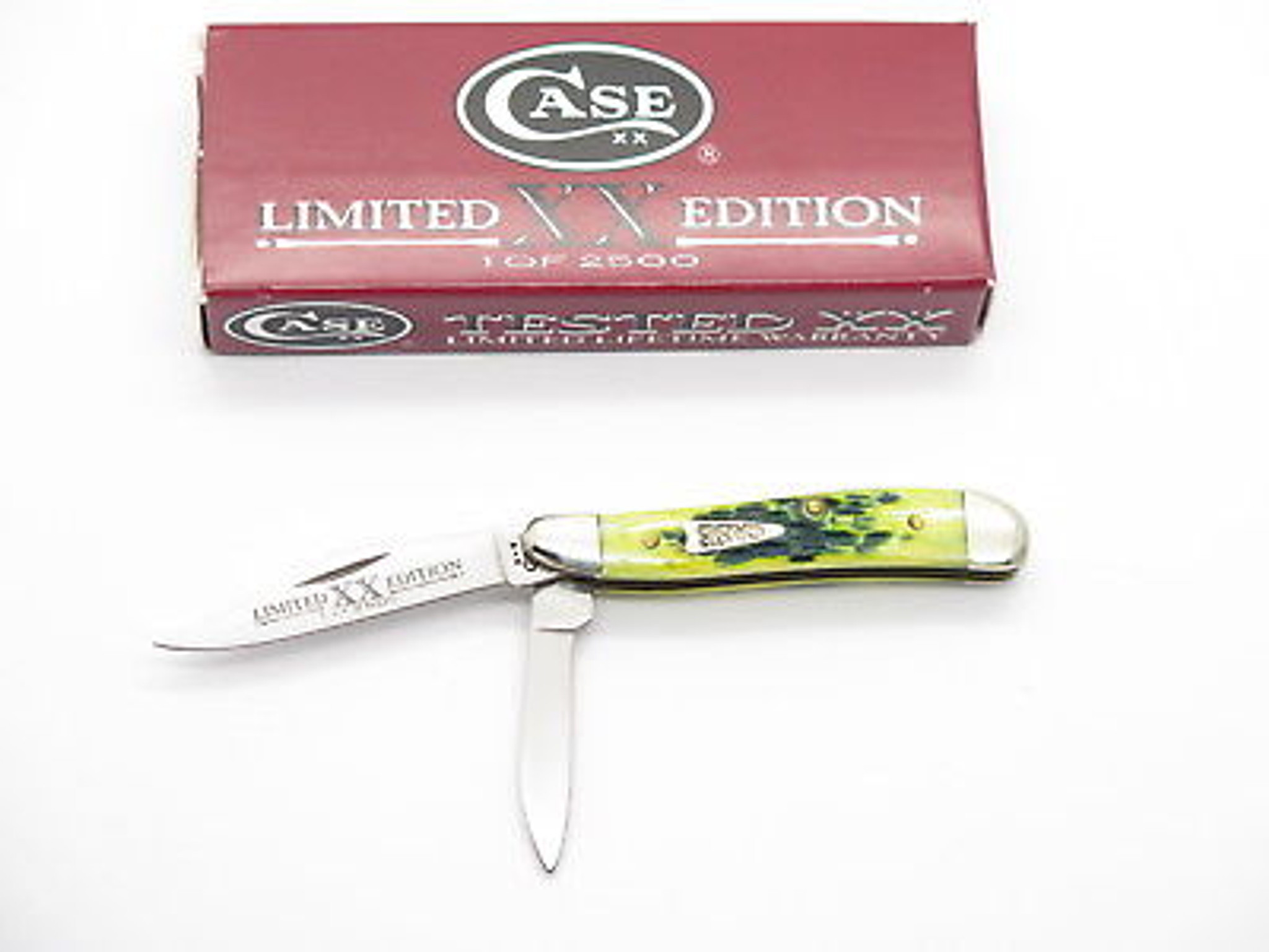 2002 Limited Case XX 6220 Lemon Lime Peanut Folding Pocket Knife ...