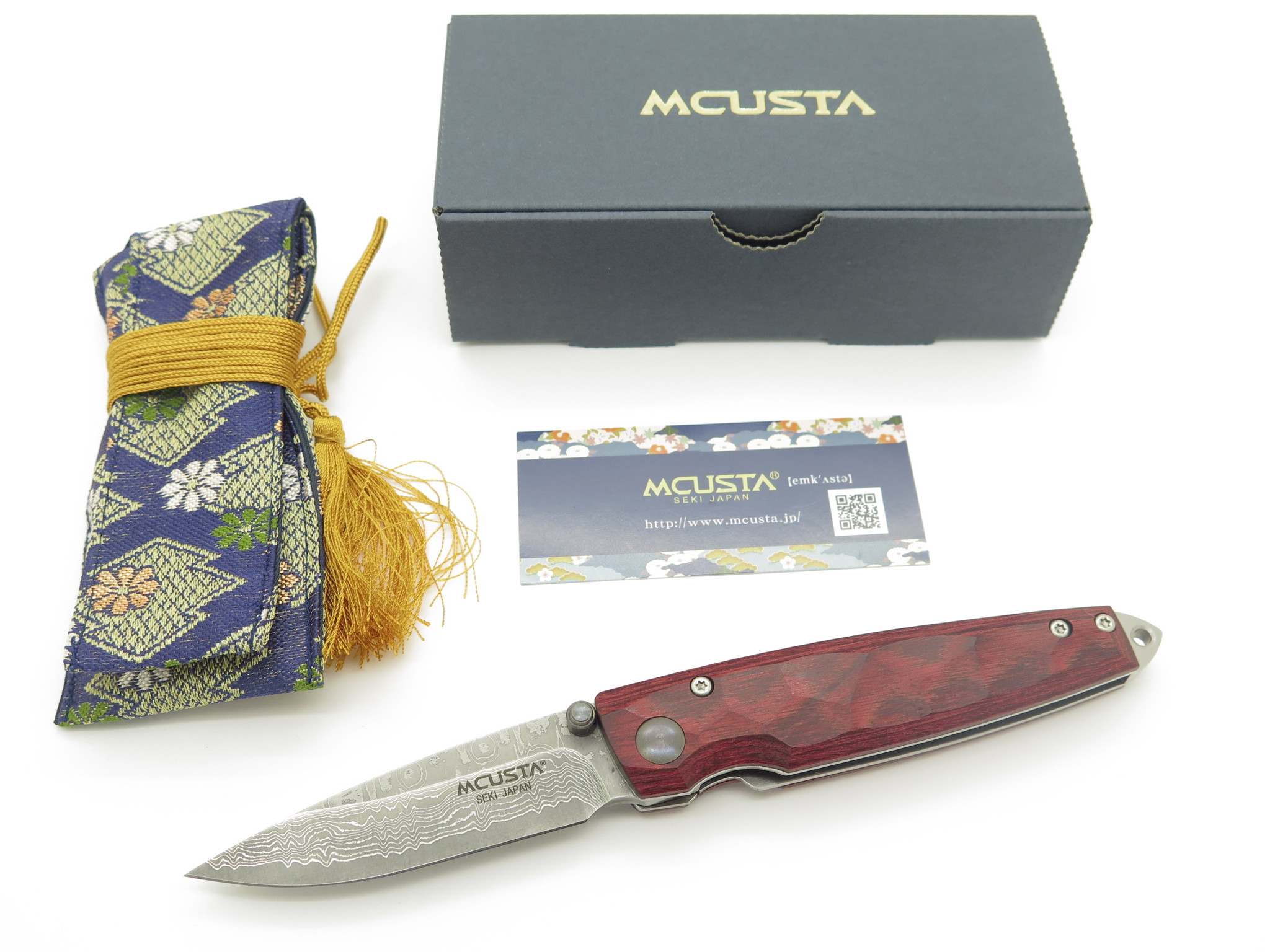 Mcusta Seki Japan Tsuchi MC-78D Staminawood VG-10 Damascus Folding