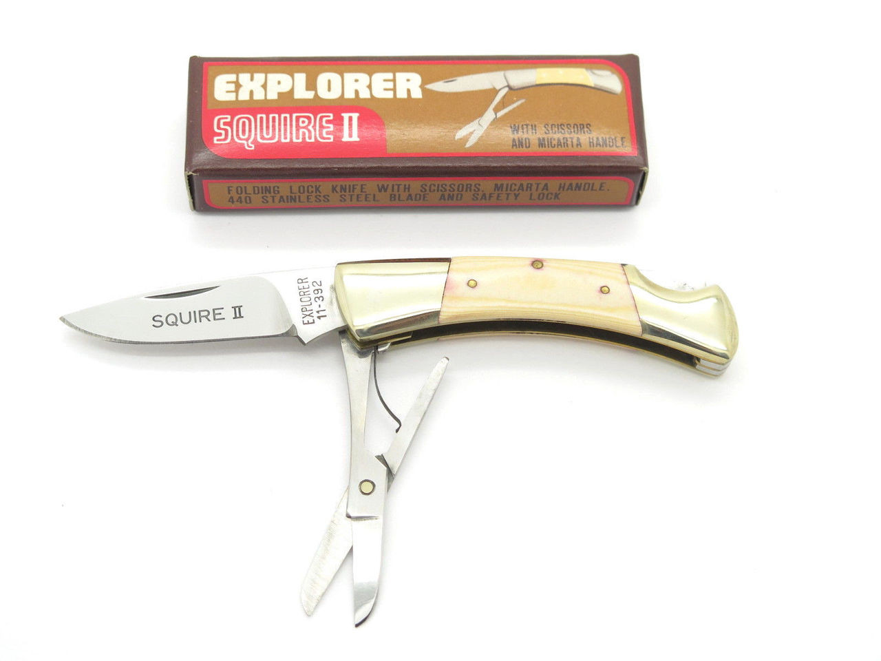 Gutmann Explorer 11-392 Seki Japan Squire II Micarta Pocket Knife