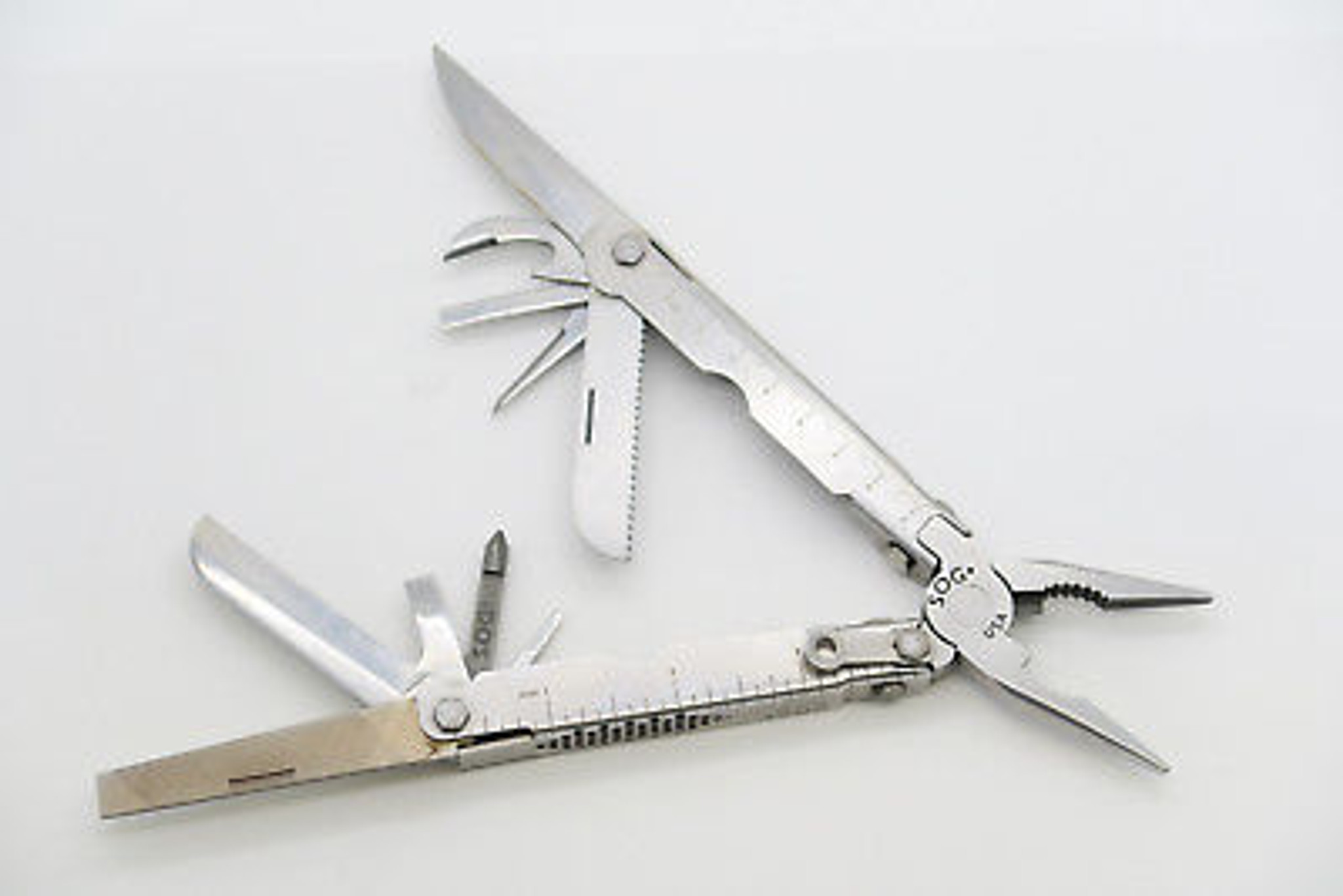 Vintage SOG USA Paratool Blackie Collins Folding Knife Multi Tool ...