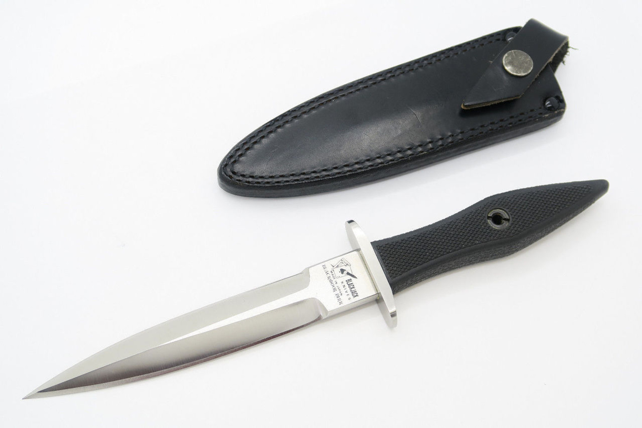 Vtg Blackjack Blackmoor Dirk AUS-8 Seki Japan Fixed Blade Dagger Knife ...