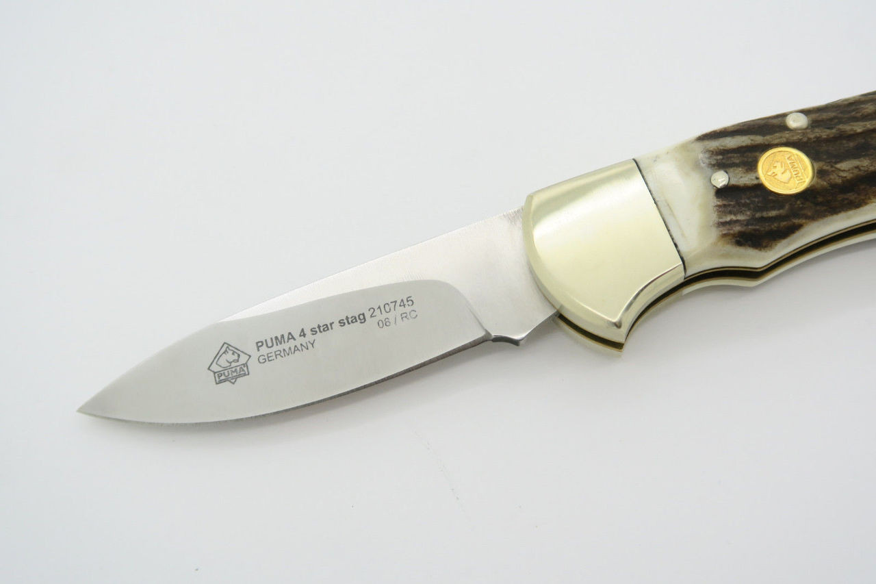 Puma 210745 745 4 Star Stag Solingen Germany Folding Hunter