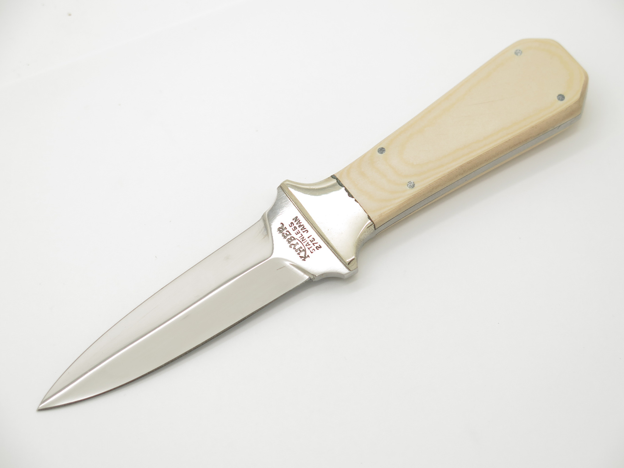 Vtg Khyber Ka-bar 2751 Seki Japan Micarta Dagger Fixed Blade Knife