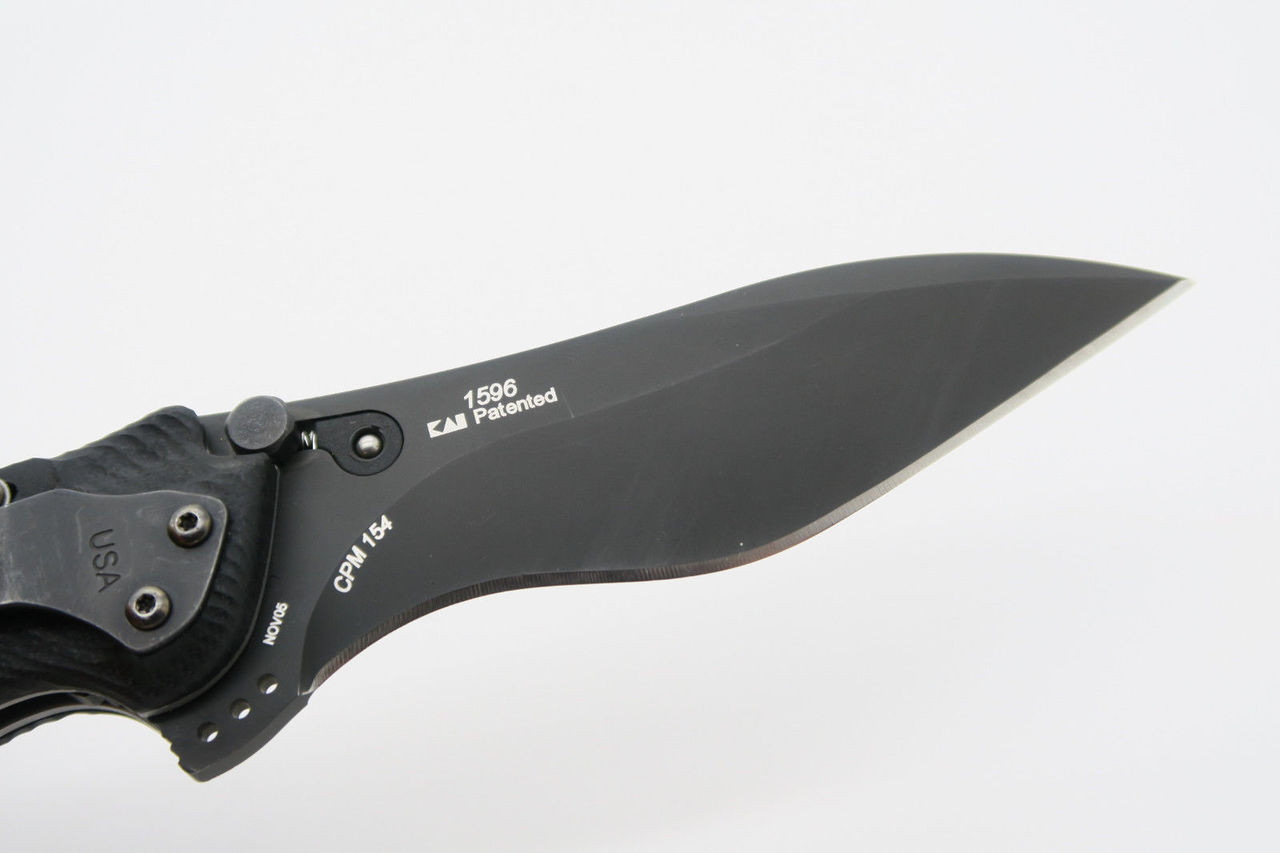 2005 Kershaw USA Spec Bump 1596 Black CPM154 Ken Onion Folding