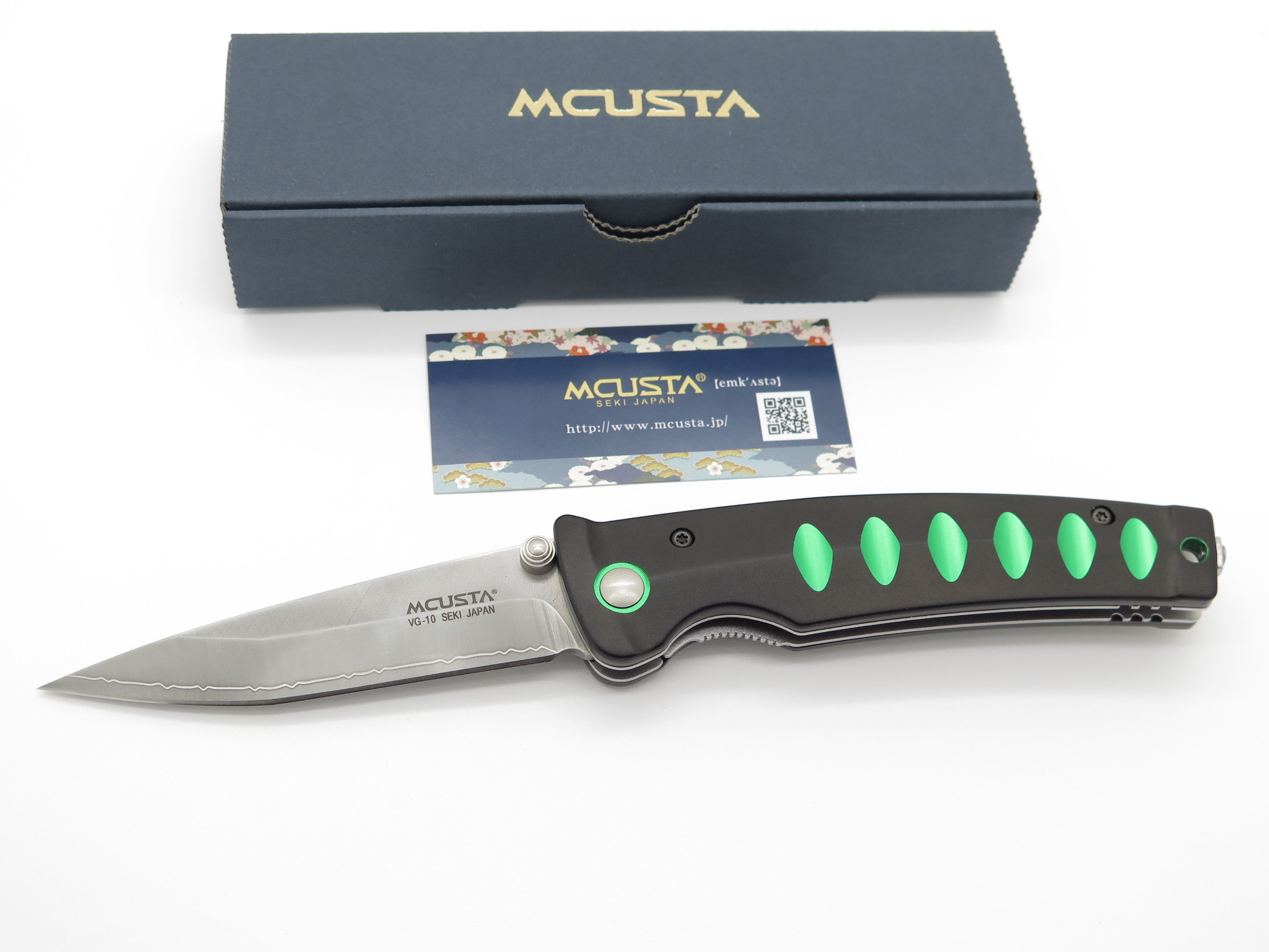 Mcusta MC-0044C Katana Series Seki Japan Green Tanto VG-10 Folding