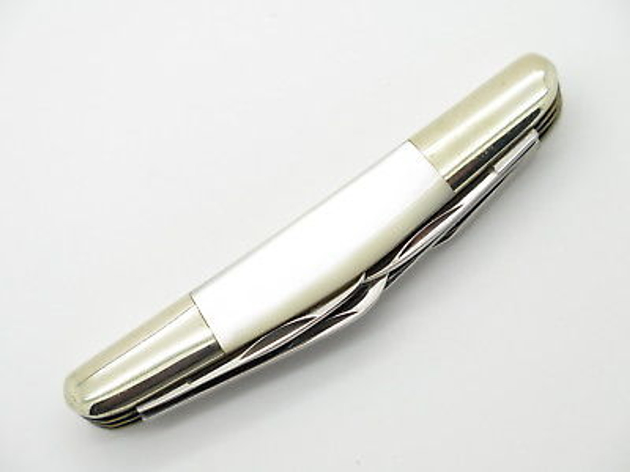 Vtg Parker Seki Japan 6 Blade Congress Pearl MOP Folding