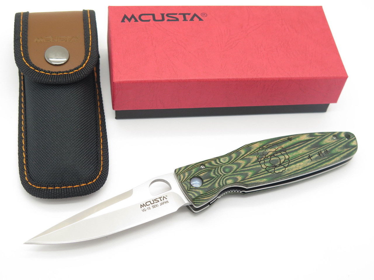Mcusta Seki Japan Rikyu MC-184 Green Wood VG-10 Folder Folding