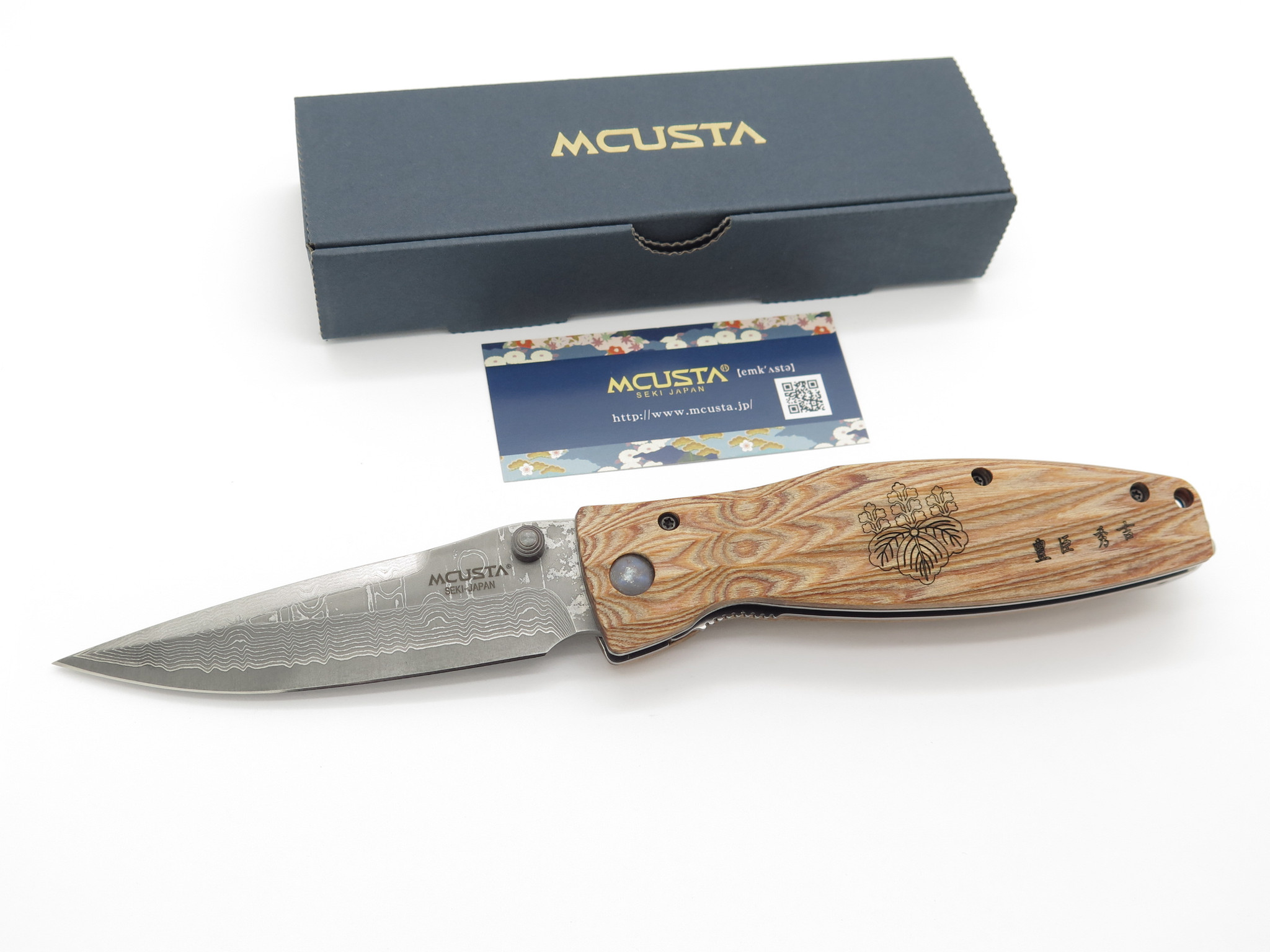 Mcusta Seki Japan Hideyoshi MC-182D Wood & VG-10 Damascus Samurai Mcusta Seki Japan Hideyoshi MC-182D Wood & VG-10 Damascus Samurai