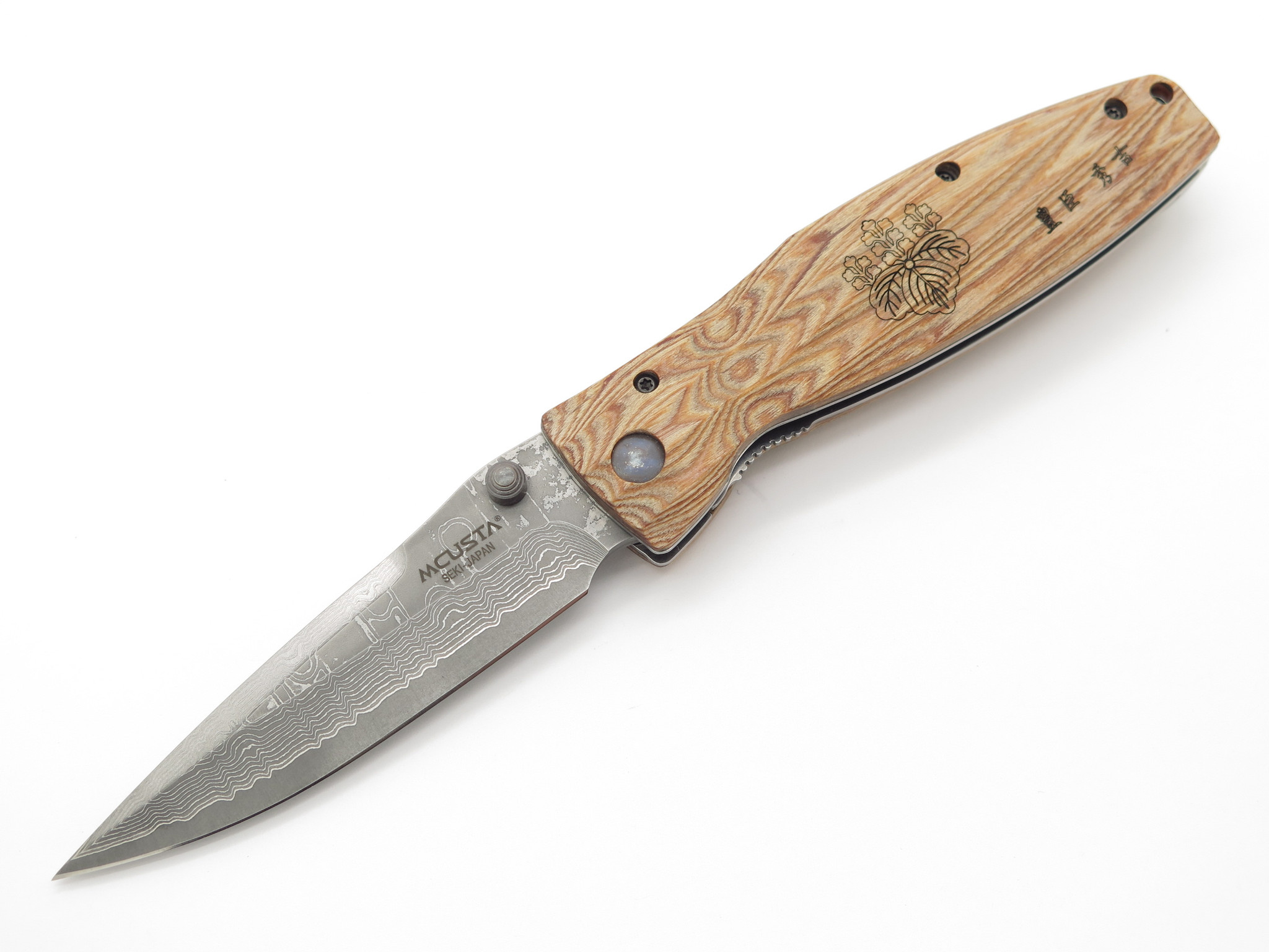 Mcusta Seki Japan Hideyoshi MC-182D Wood & VG-10 Damascus Samurai