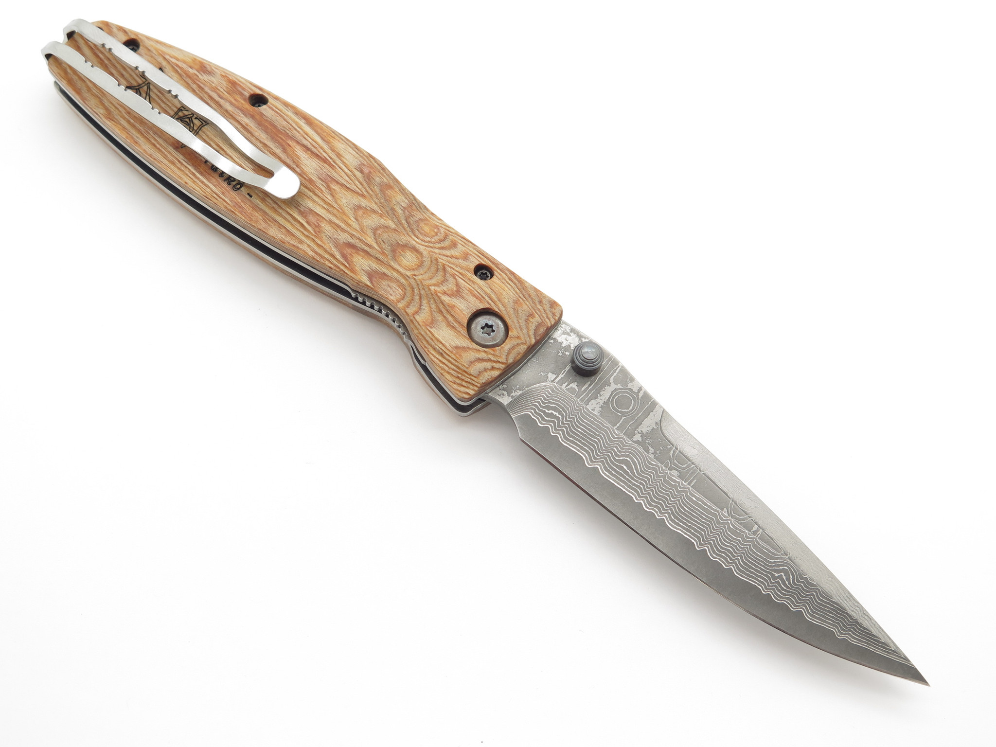 Mcusta Seki Japan Hideyoshi MC-182D Wood & VG-10 Damascus Samurai