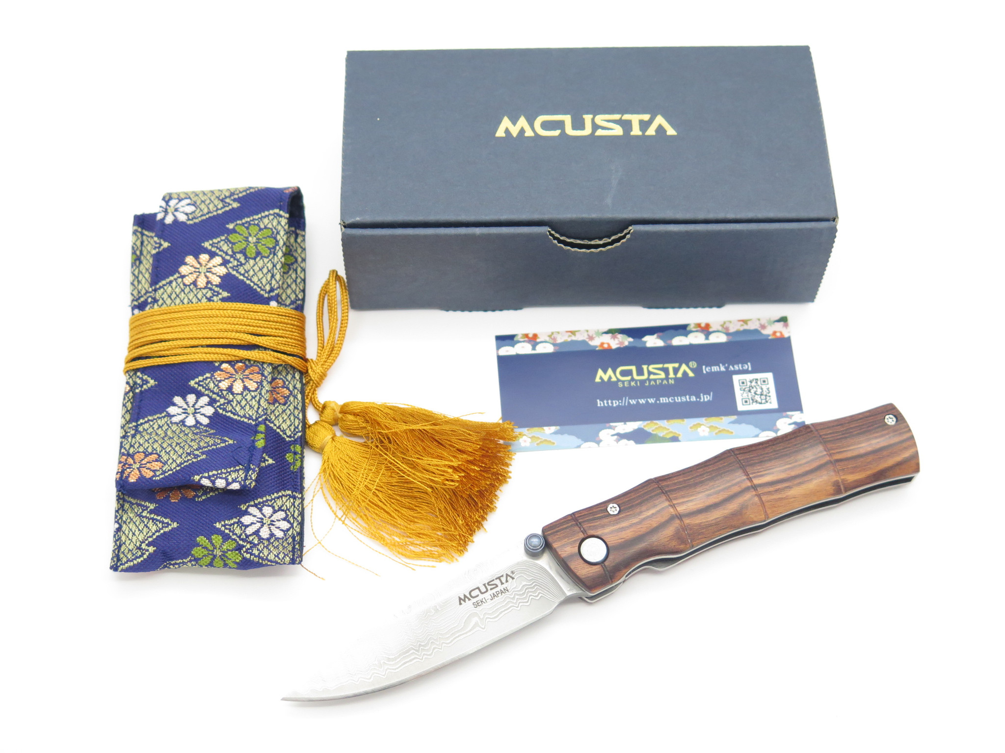 Mcusta Seki Japan Take MC-74DR Rosewood & VG-10 Damascus Folding