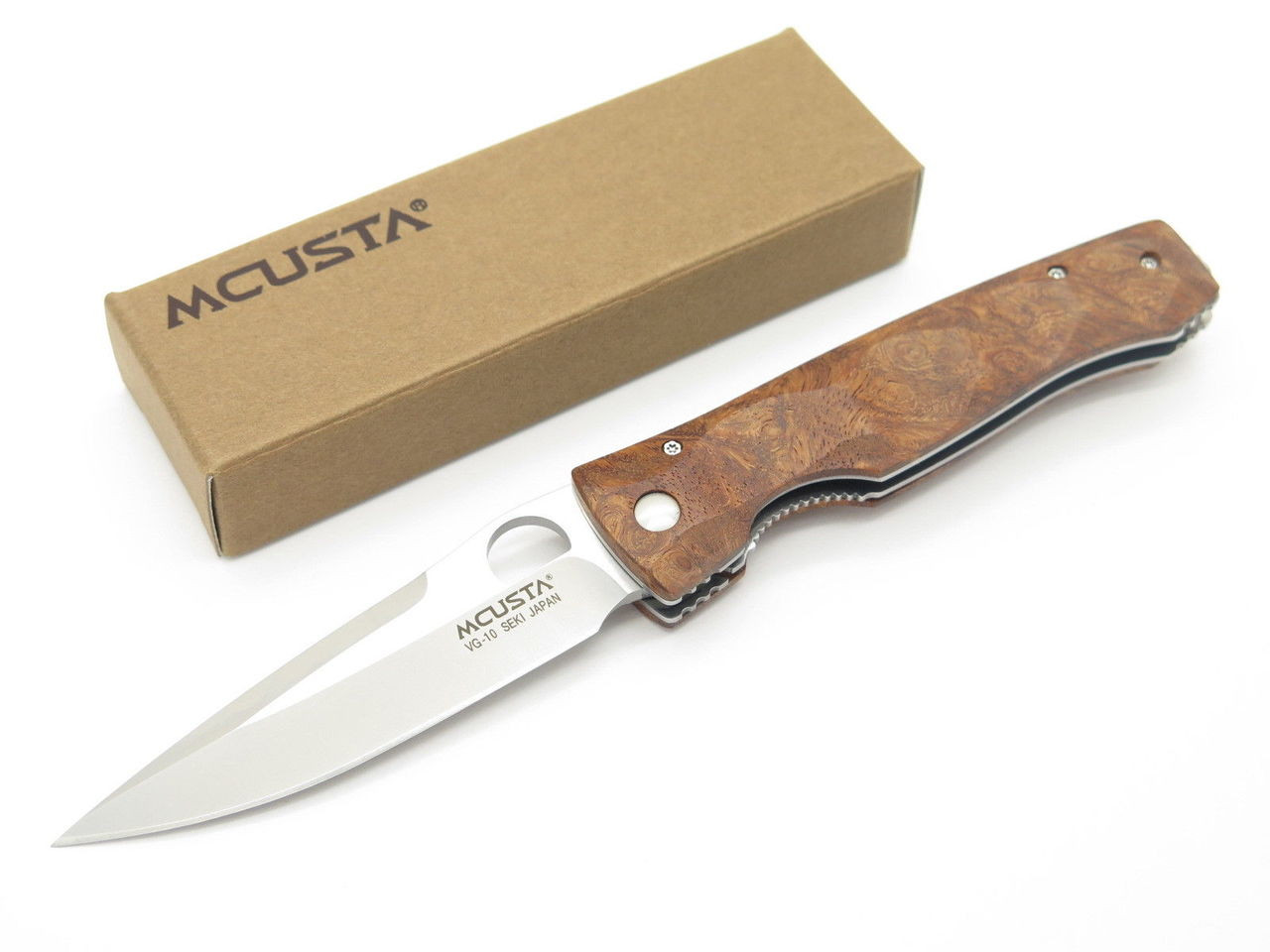 Mcusta Seki Japan Tactility Elite MC-124 Quince Burl VG-10 Folding