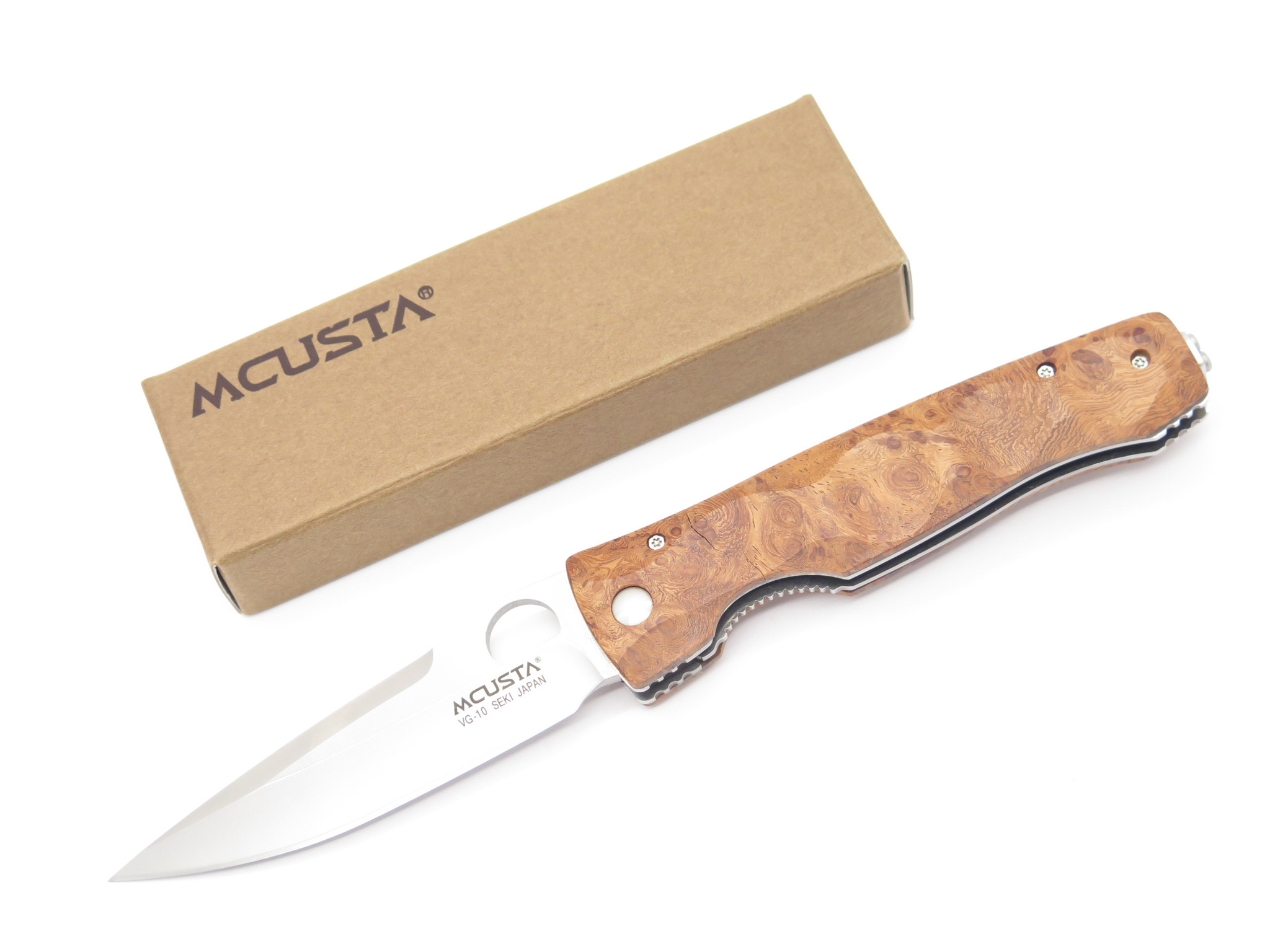 Mcusta Seki Japan Tactility Elite MC-124 Quince Burl VG-10 Folding