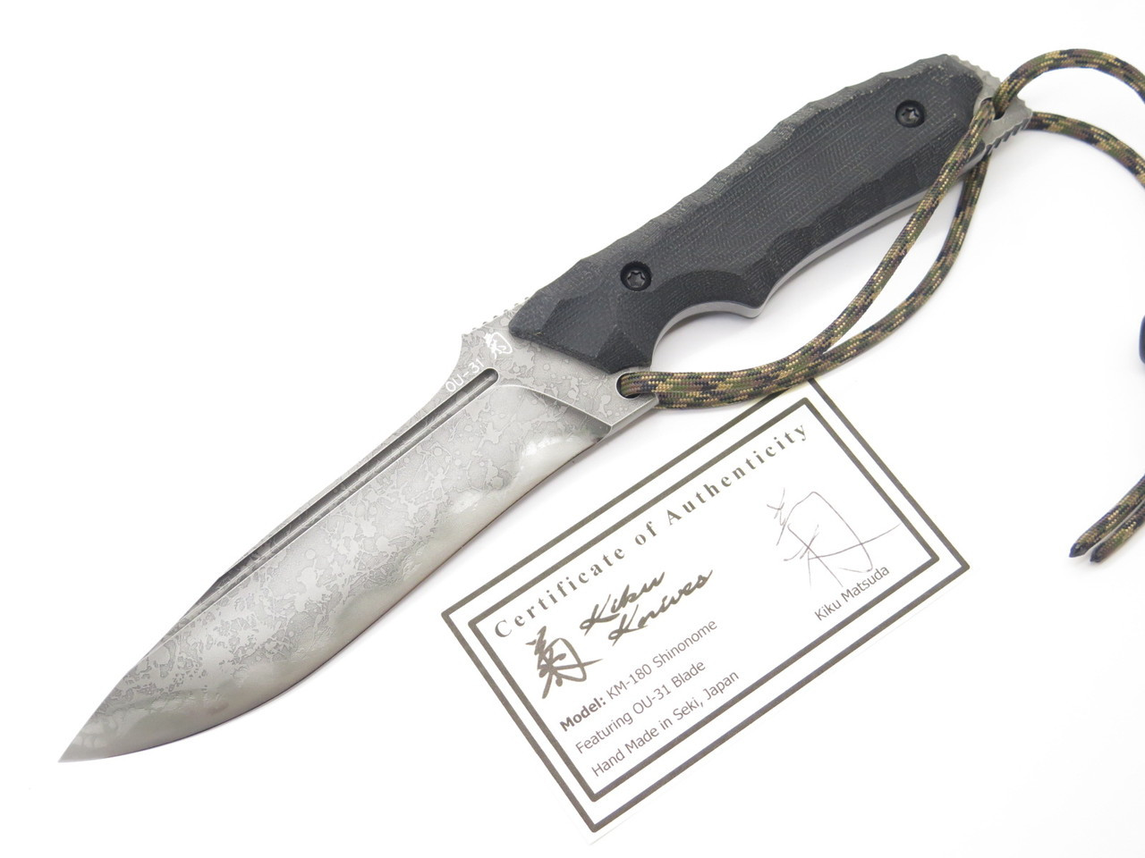 Kiku Matsuda KM-180 Shinonome Seki Japan Custom Fixed Hunting