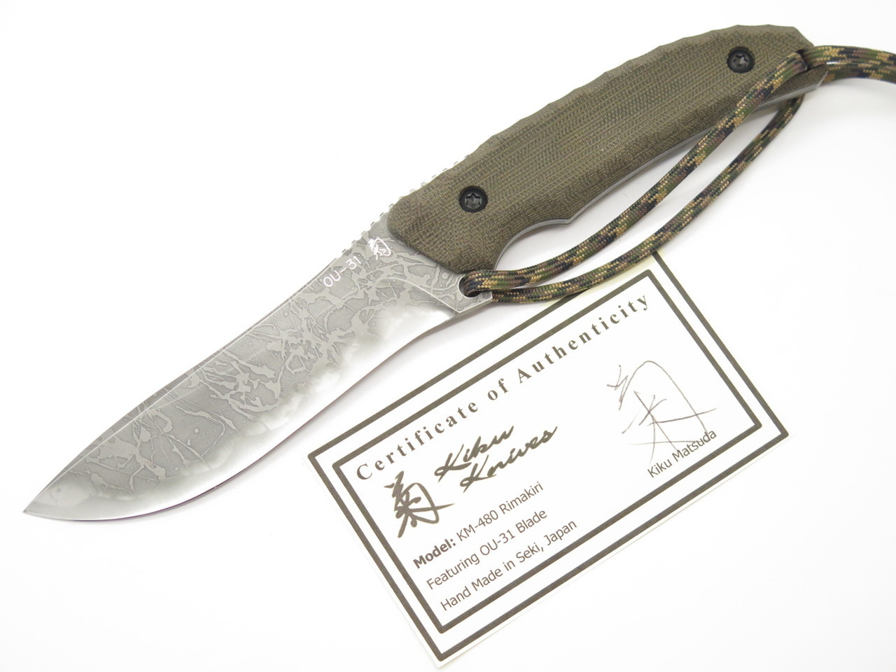 Kiku Matsuda KM-480 Rimakiri Seki Japan Custom Fixed Hunting