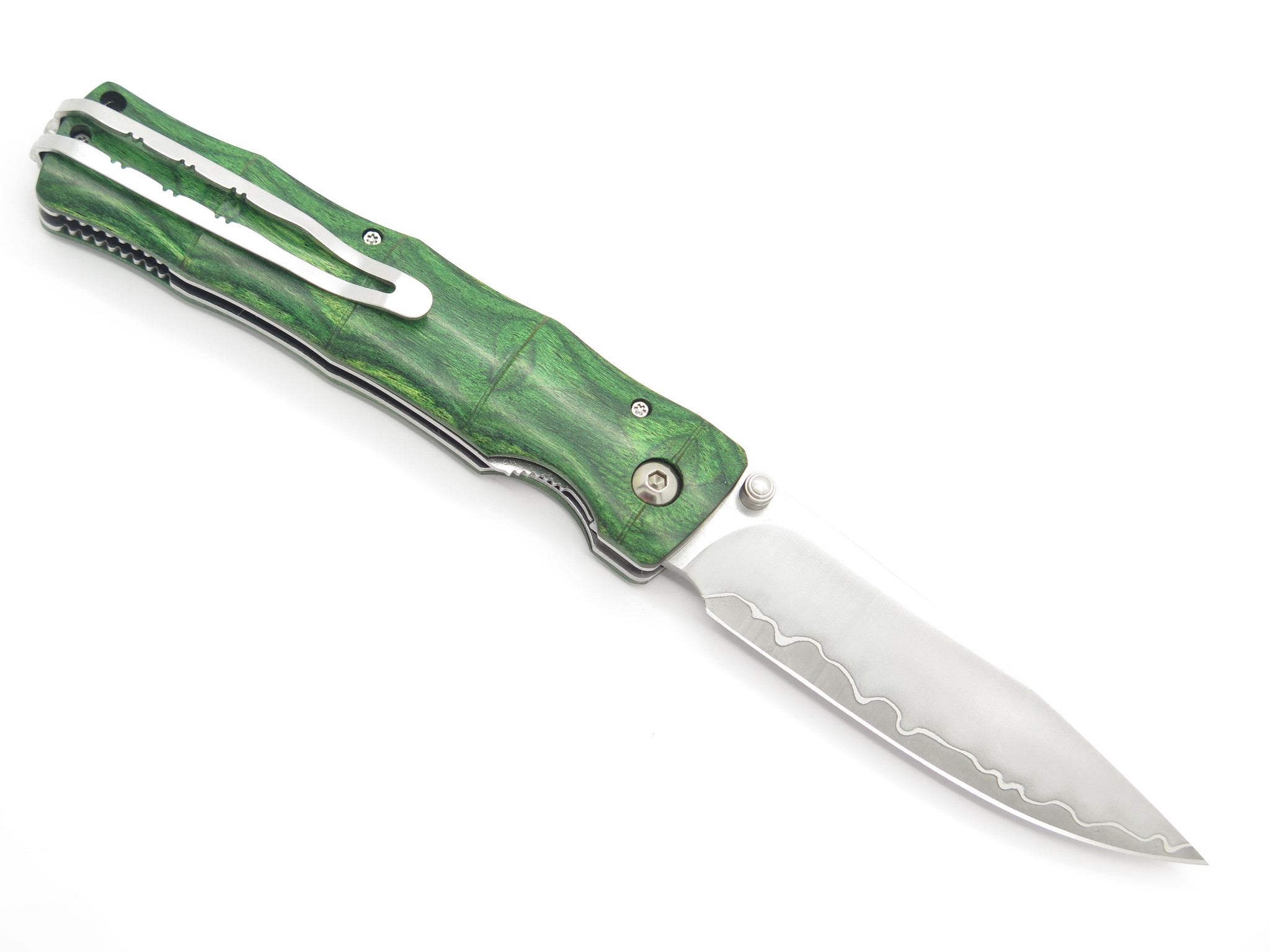 Mcusta MC-203G Seki Japan Green Bamboo SPG2 Linerlock Folding 