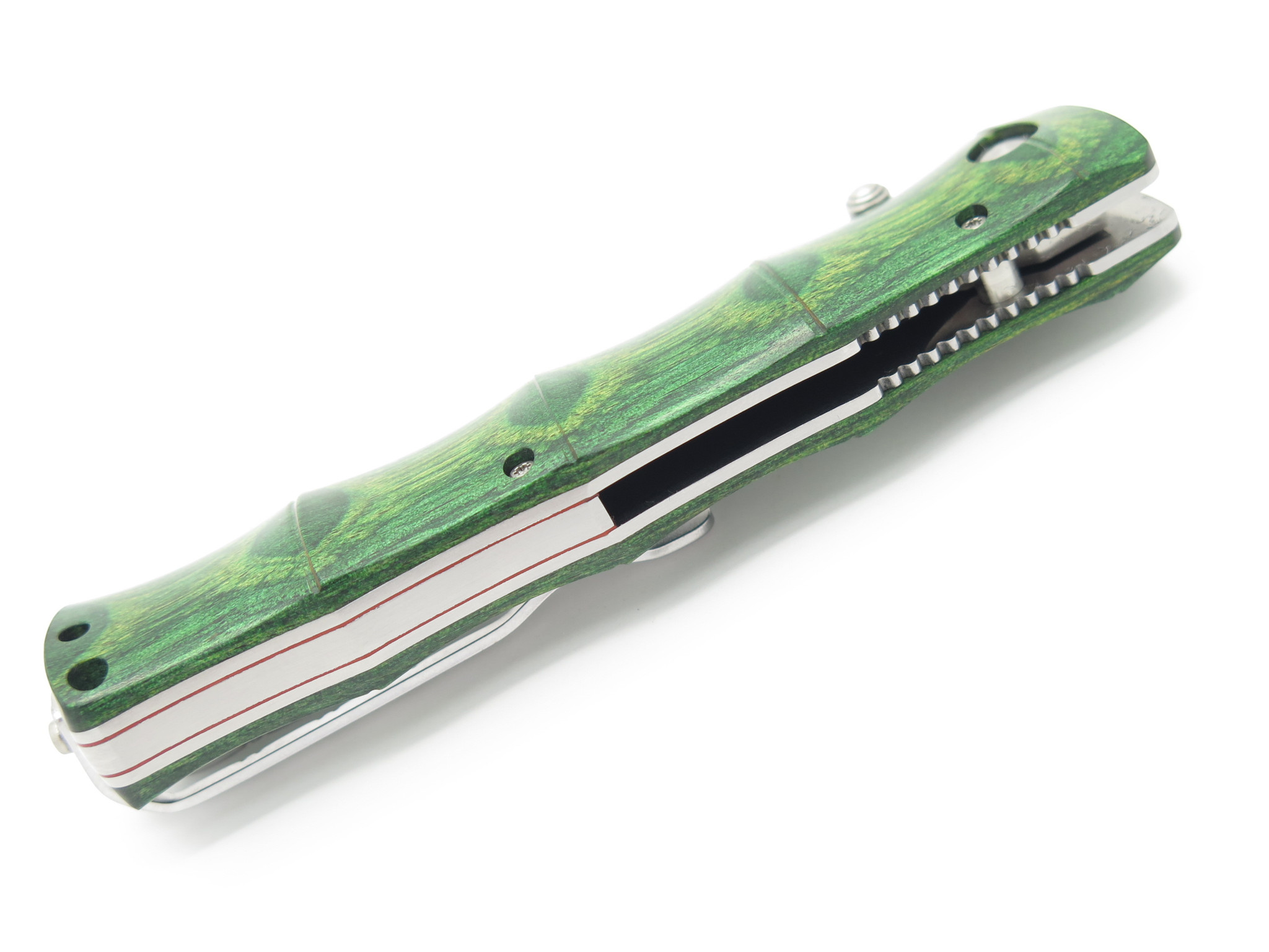 Mcusta MC-203G Seki Japan Green Bamboo SPG2 Linerlock Folding 