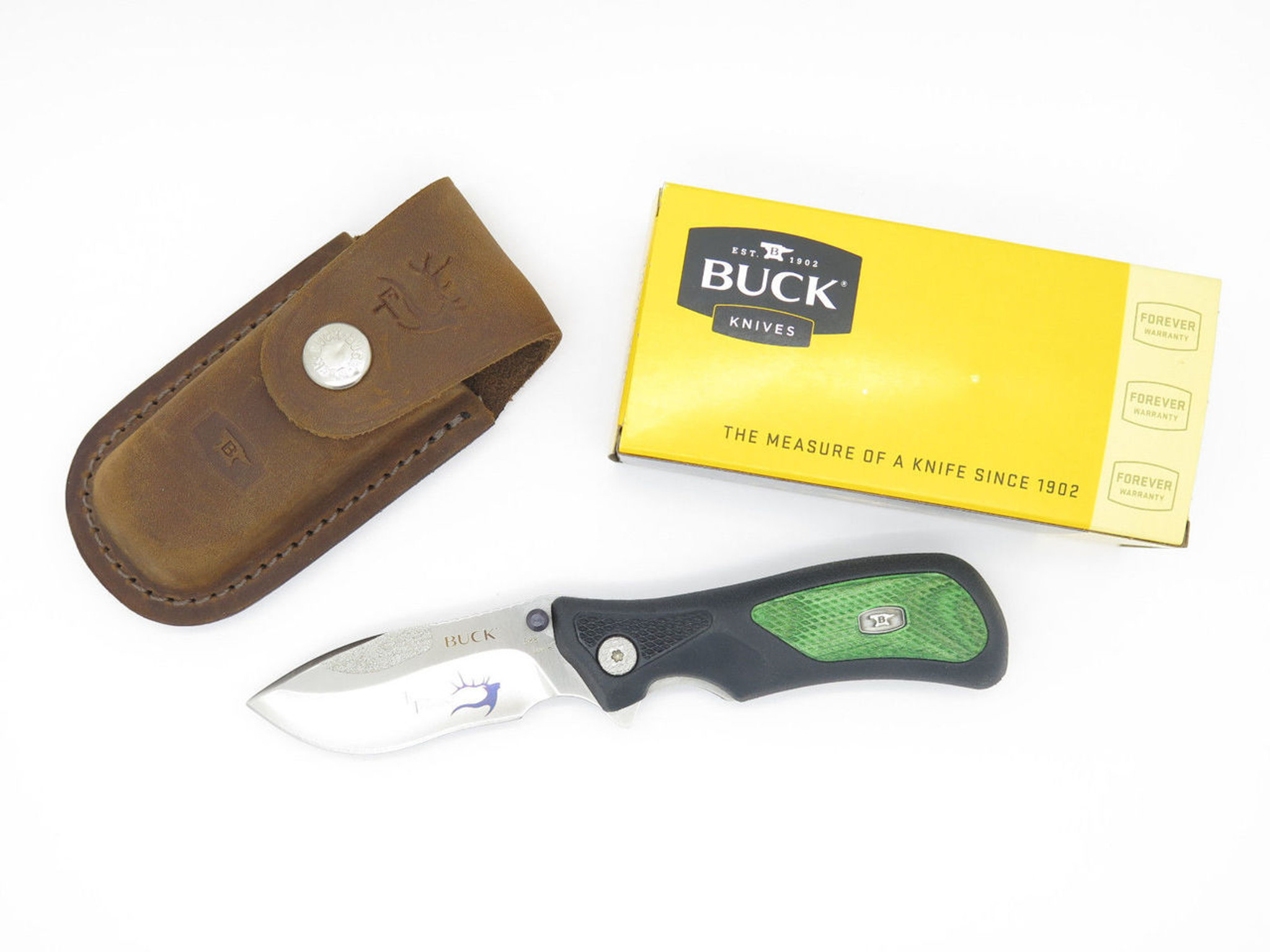 Buck 588 588GRSHH 598 S30V Green Ergo Folding Hunter Adrenaline