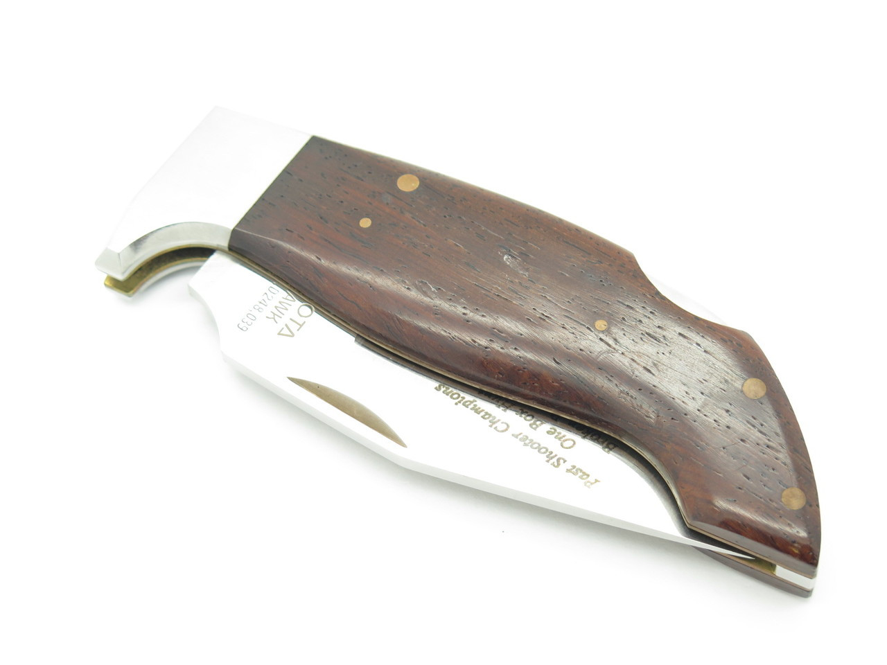 Vtg Lakota Moki Seki Japan Lil' Hawk Ne Limited Folding Lockback