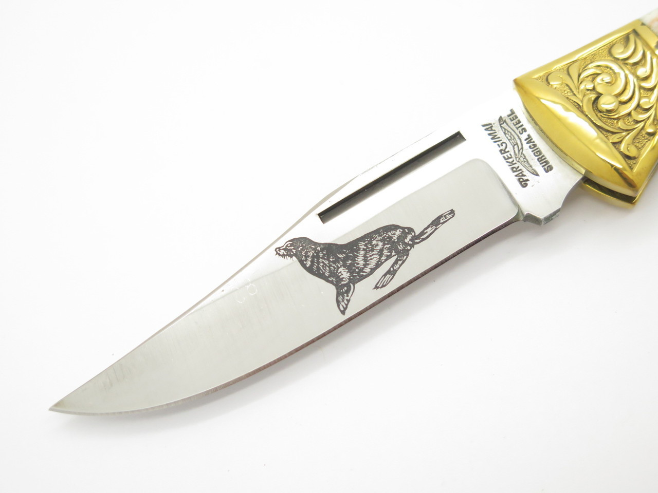 Vtg Parker Imai KF-266 Seki Japan Wildlife Sea Lion Folding Hunter