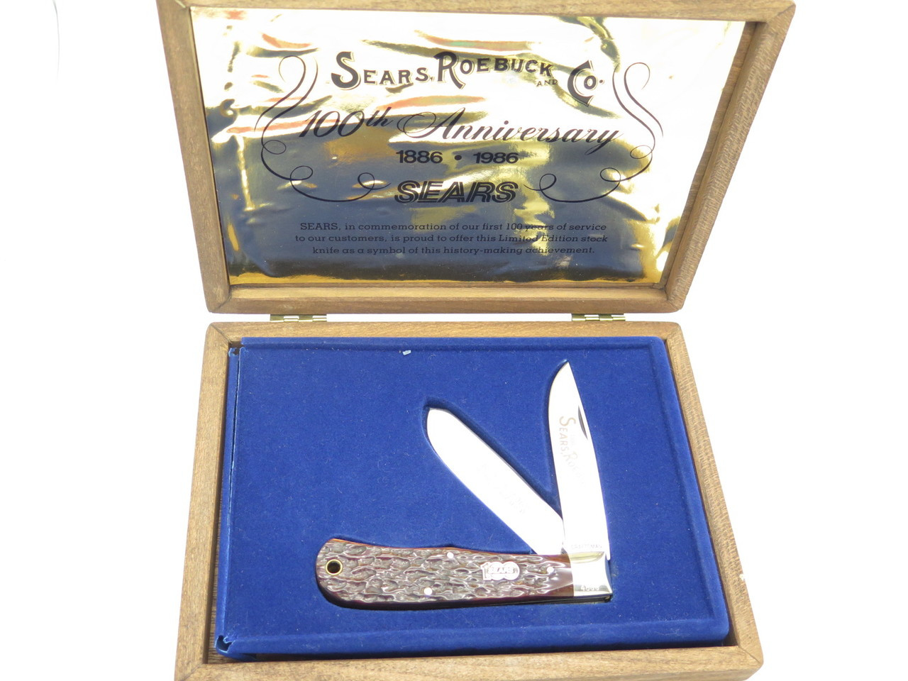 Vintage 1986 Sears Craftsman 100 Year Anniversary Camillus Trapper