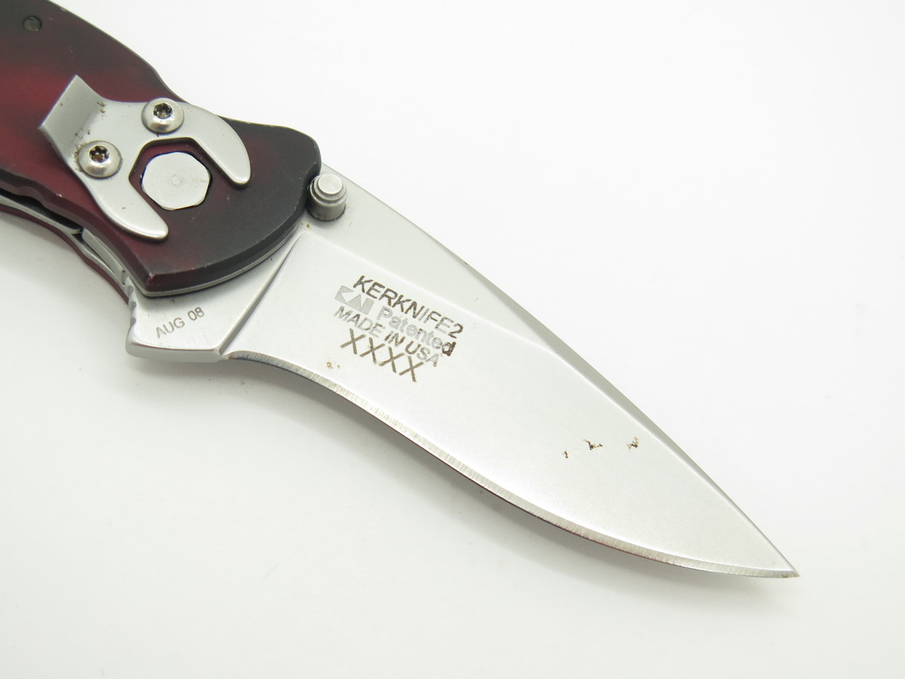 Snap-on スナップオン　 Kershawカーショウナイフ. 08 KERSHAW 1620 SCALLION BLACK RED SNAP ON KEN ONION FOLDING