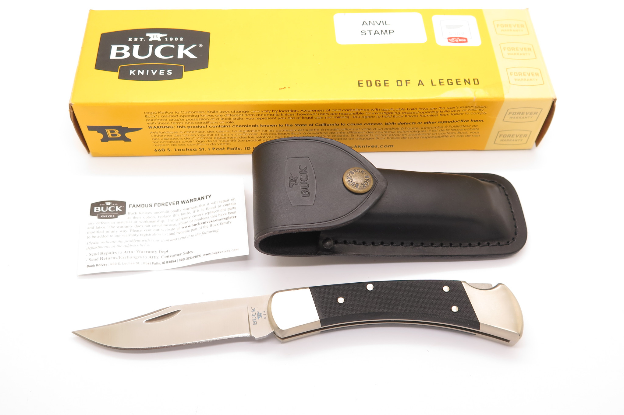 研ぎ師] BUCK KNIVES 110 USA フォールディングナイフ 折りたたみ