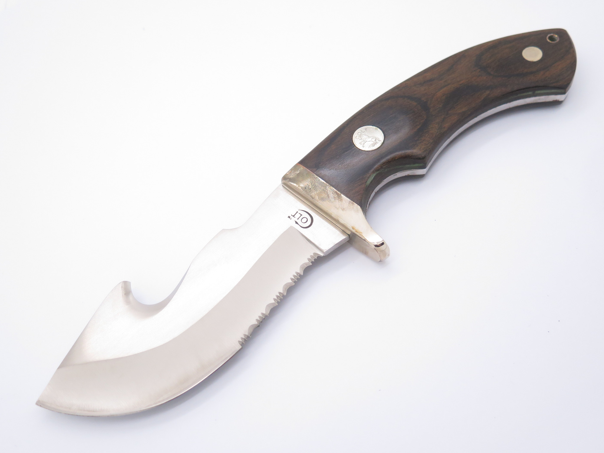 Vtg Colt CT7-B Serengeti Seki Japan Guthook Skinner Fixed Blade