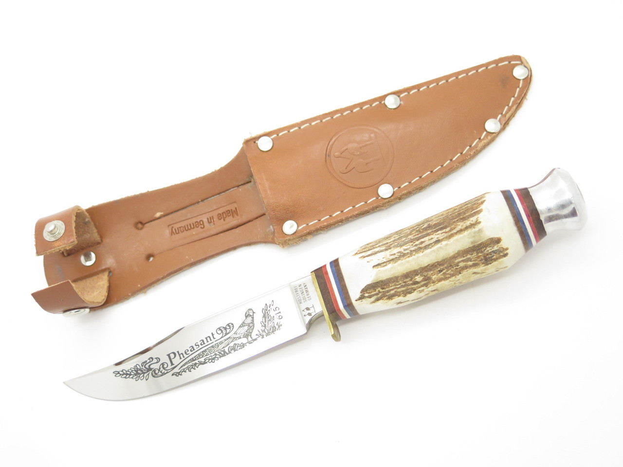 Vtg Kissing Crane 615 Pheasant Rostfrei German Stag Fixed 4