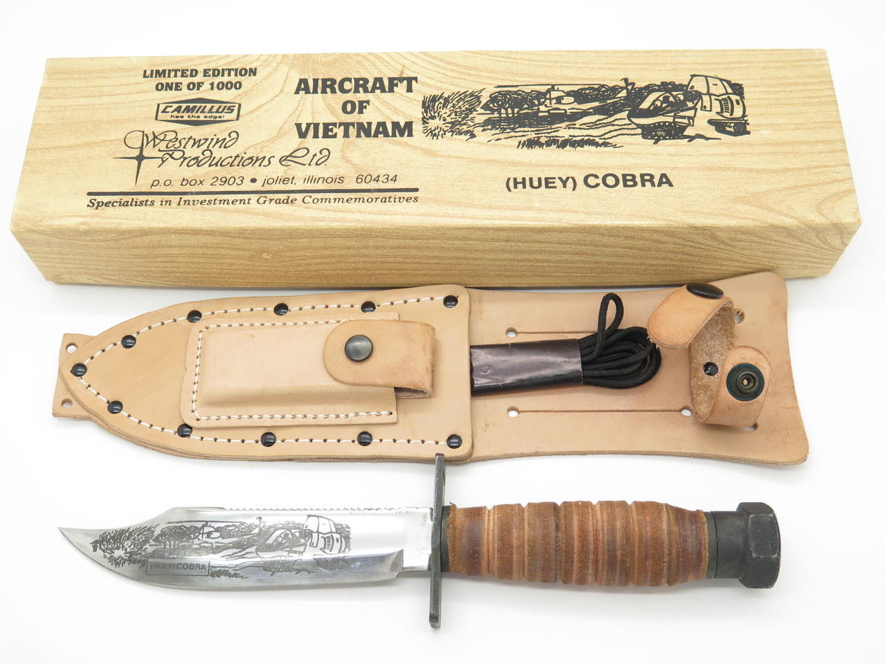 Vtg 1984 Westwind Production Le Camillus Huey Cobra Vietnam Pilot