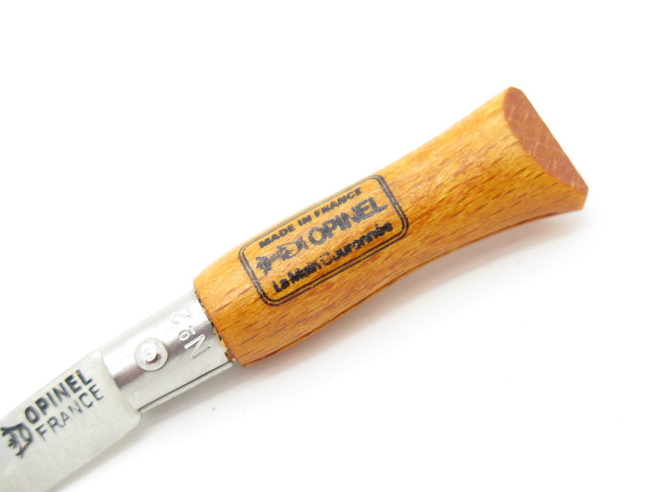 VINTAGE OPINEL FRANCE NO. 2 A MAIN COURONNEE WOOD HANDLE FOLDING