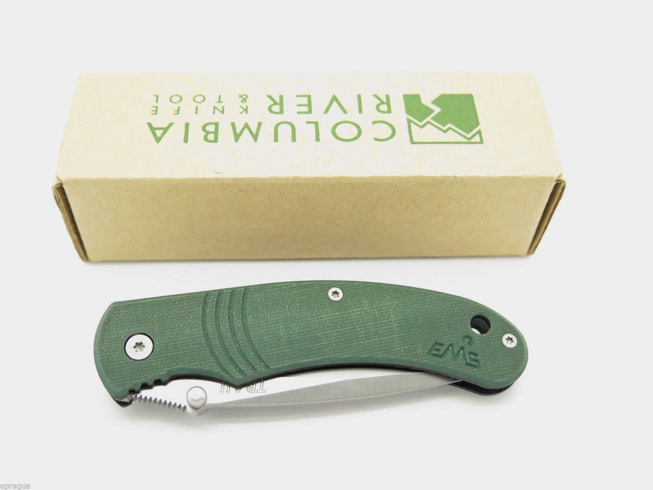 CRKT 6032 Green Contrail Ems Small Folding Pocket Knife Columbia