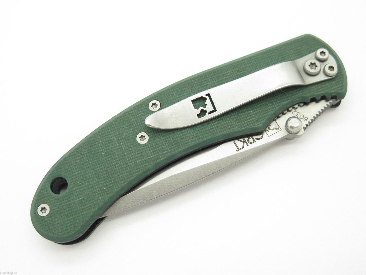 CRKT 6032 Green Contrail Ems Small Folding Pocket Knife Columbia