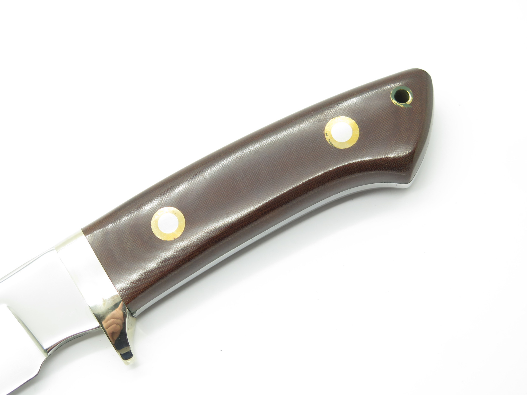 Vtg Khyber Kabar 2650 Etch Seki Japan Micarta AUS-6A Fixed Blade