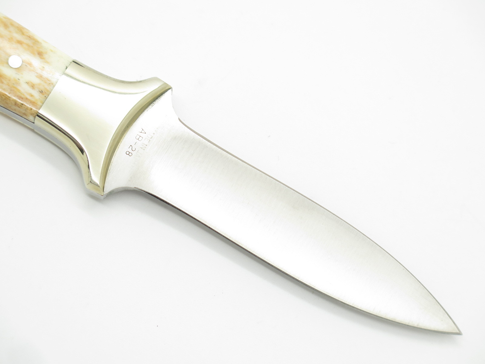 Vtg Parker American Blade Seki Japan Fukuta AUS-6A Bone Fixed