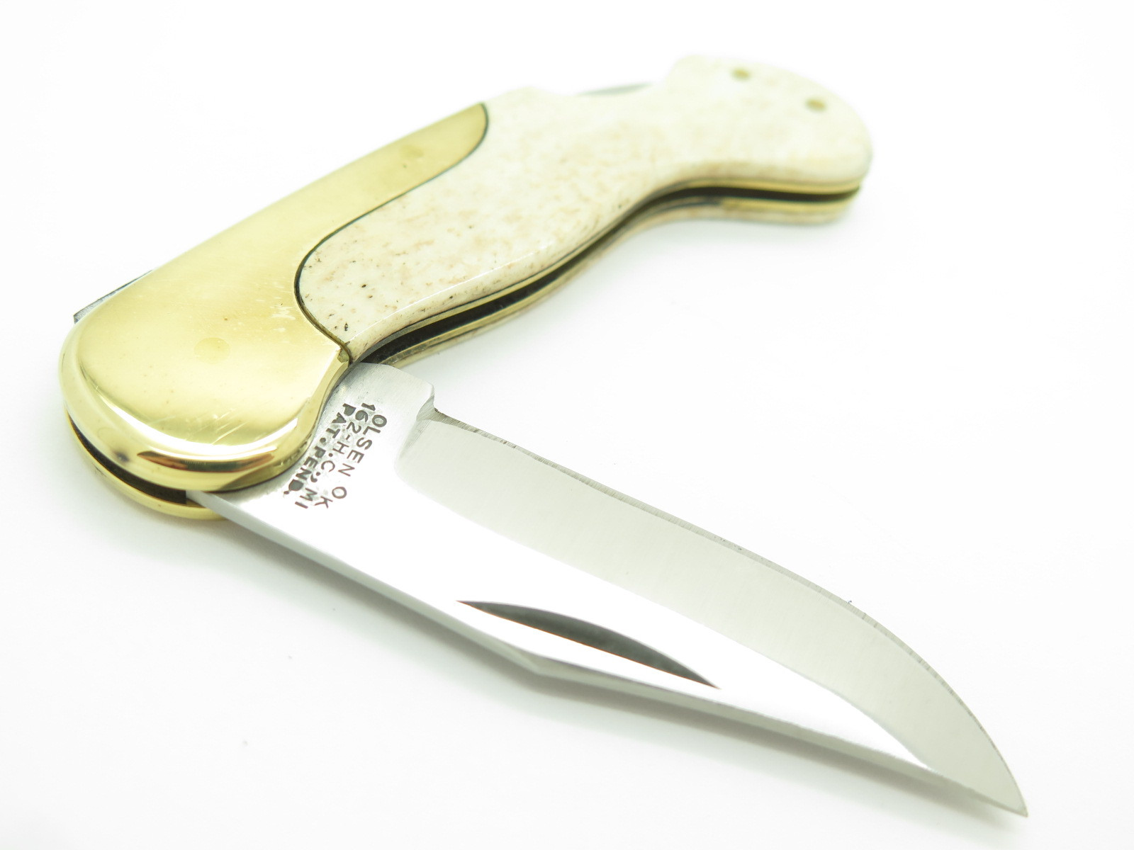 手枷　ドイツ製　即購入OK Vtg Olsen OK 162 Lil Brassy Seizo Imai Seki Japan Folding Lockback