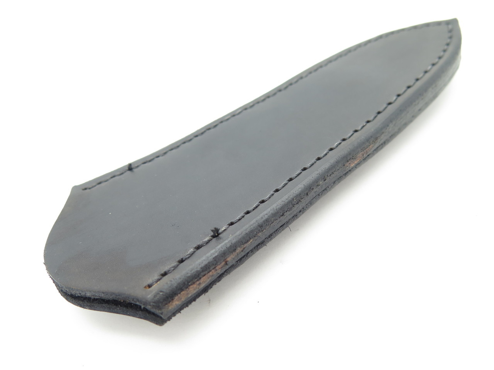 Custom USA Brown Leather Fixed 3 Blade Dagger Knife Boot Belt Clip Sheath  - ePrague, LLC