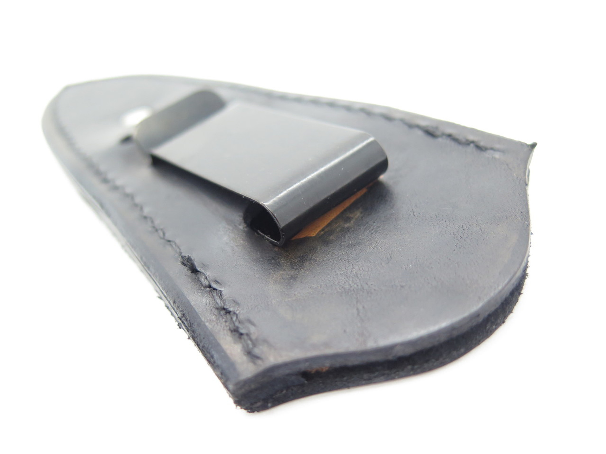 Custom USA Leather Fixed 3 Blade Dagger Knife Boot Belt Clip