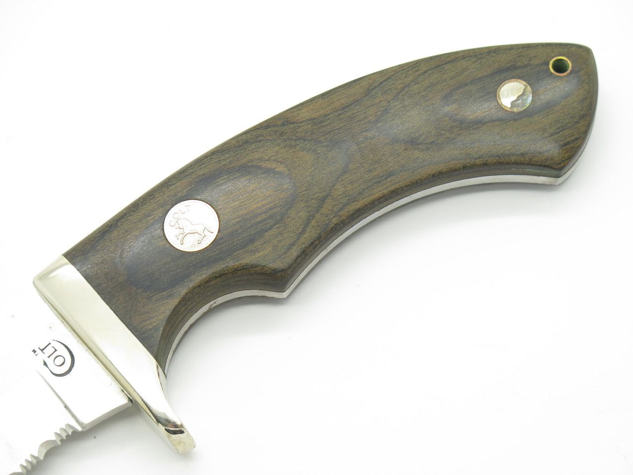 Vtg Colt CT7 B Serengeti Seki Japan Guthook Skinner Fixed Blade