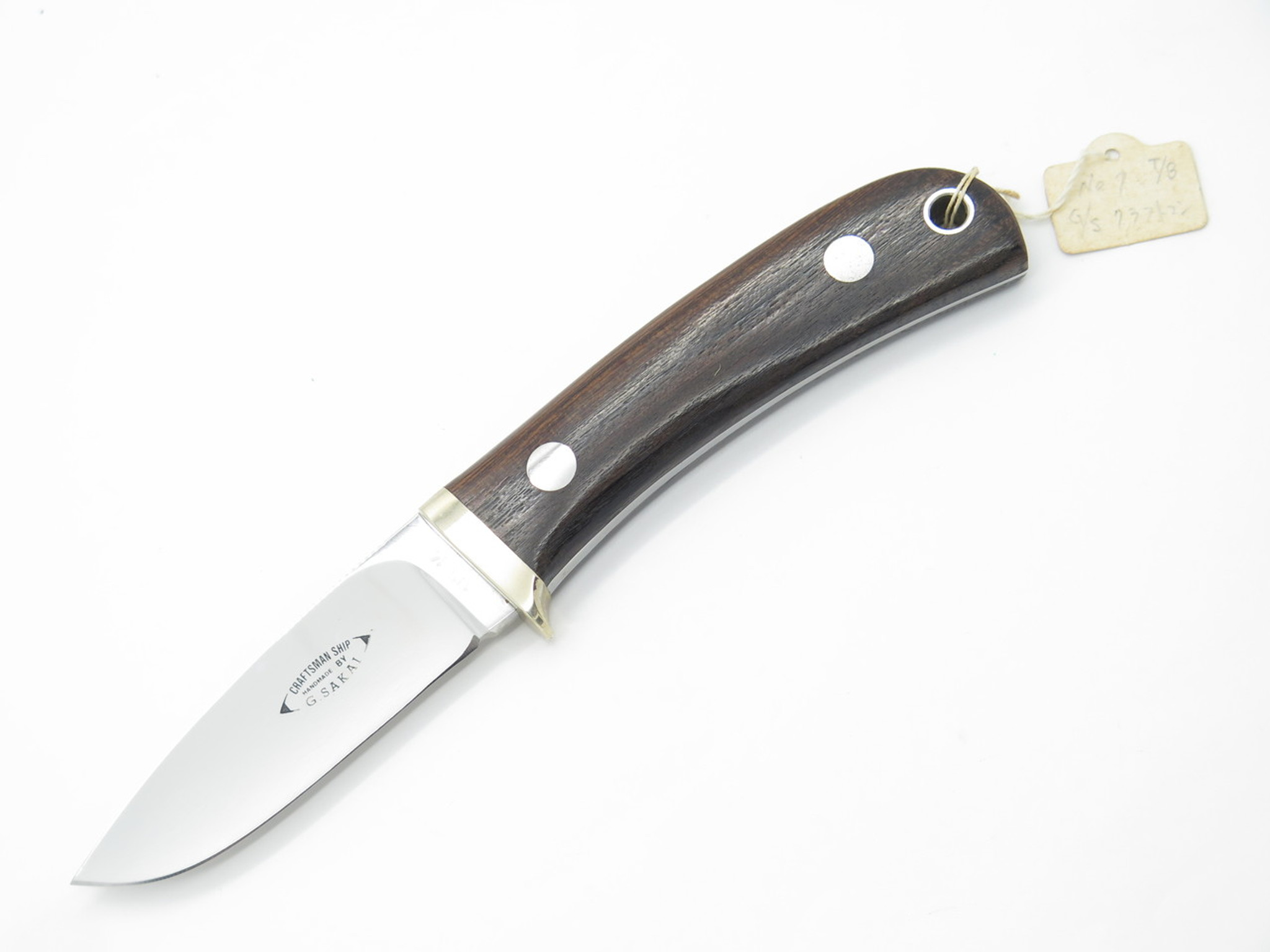 Vtg G. Sakai Custom Seki Japan ATS-34 Fixed Blade Hunting