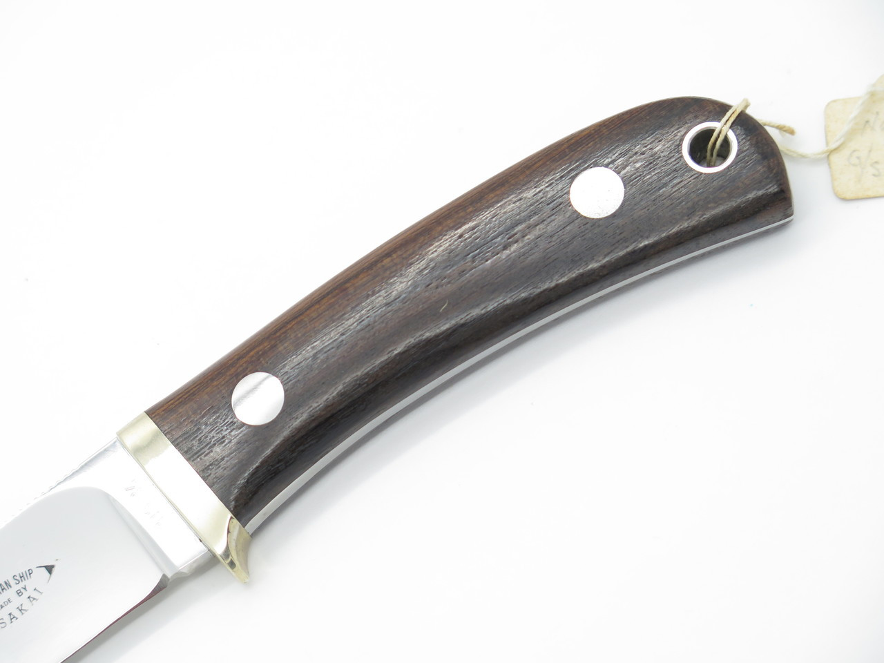 Vtg G. Sakai Custom Seki Japan ATS-34 Fixed Blade Hunting Knife