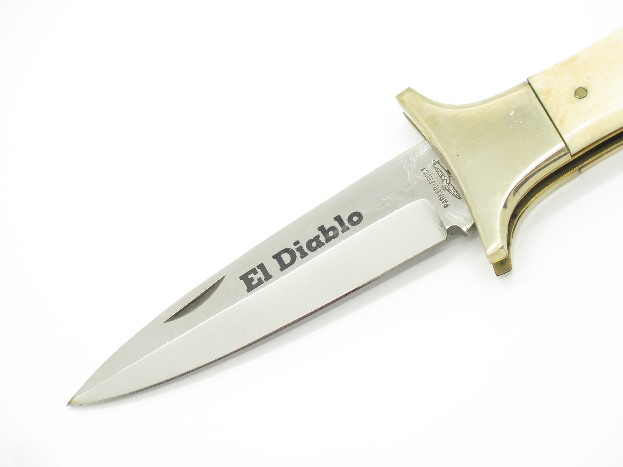 Vtg Parker Imai Seki Japan El Diablo Folding Boot Dagger Lockback