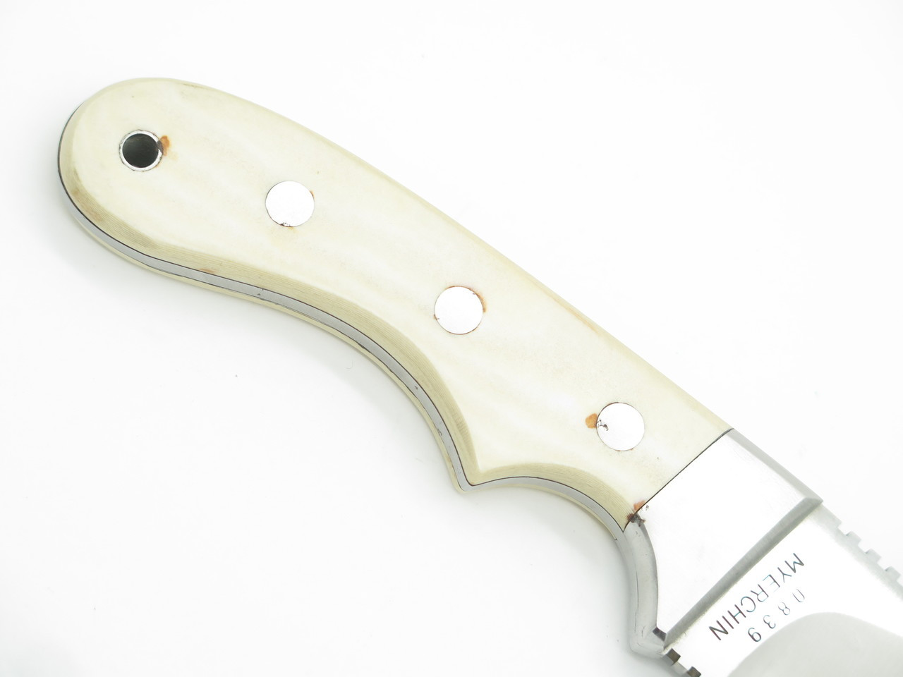 Vtg Myerchin Seki Japan Offshore Marine Whale Rigging Fixed Knife