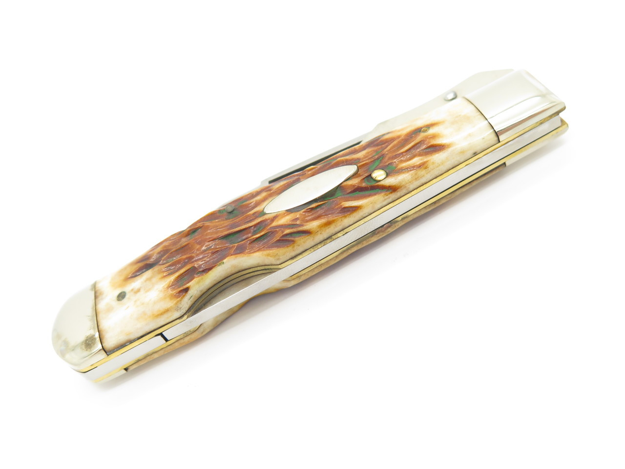 Vtg Parker Cheetah Swing Guard Imai Seki Japan Jigged Bone Folding