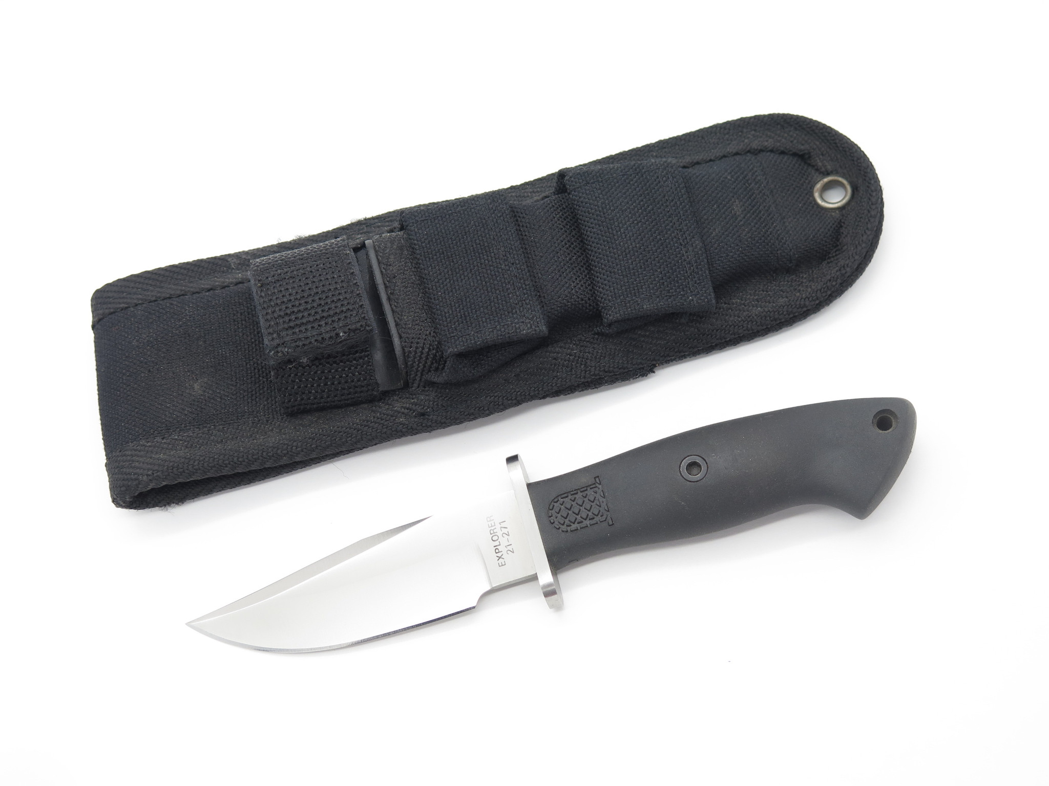 Explorer 21-271 Seki Japan Stainless Rubber Grip Fixed Blade Knife
