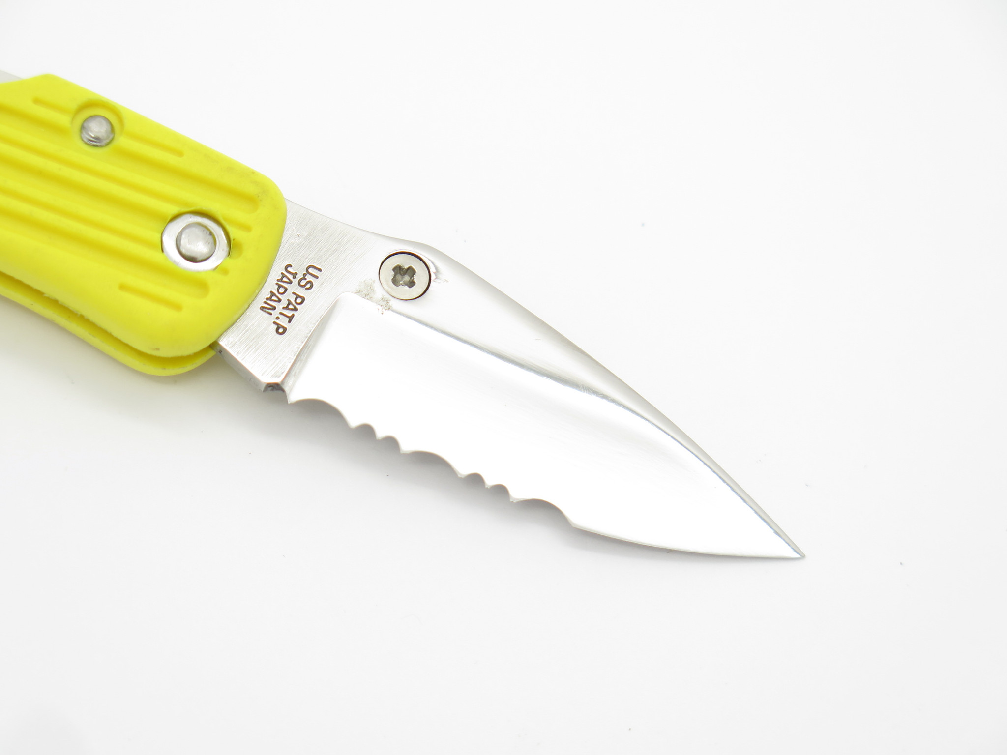 Vtg G. Sakai Spyderco Hotaru Seki Japan Yellow Keychain Light